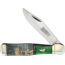 Marbles Mallard Decoy Folder Folding Knife, 4.13 mirror finish stainless clip point blade, Green smooth bone handle with duck decoy artwork u, MR583 MALLARD