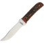 Marbles Outers Knife, 7.5in Overall, 4in Satin SS Clip Point Blade, Stag Bone Handle, Brown Leather Sheath, KE47 /MR403