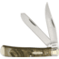Marbles Ram's Horn Trapper Folding Knife,Stainless Steel,Standard Edge,Clip and Spey,Mirror Polish,Ram Horn Handle MR358