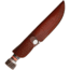 Marbles Skinner Knife, 8.63in Overall, 4in Damascus Steel Skinner Blade, Jigged Horn Handle, SS Guard And Stag Pommel, Brown Leather Sheath, MR463 / EG-753