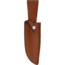 Marbles Stacked Leather Hunter Knife, 11.5in Overall, 7in Satin SS Clip Point Blade, Stacked Leather Handle, Brass Guard, Brown Leather Sheath, MR556 / SM1085