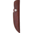 Marbles Stag Damascus Skinner Knife, 9in Overall, 4.5in Damascus Steel Blade, Stag Bone Handle, SS Guard, Brown Leather Sheath, MR459 / EG-740