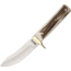 Marbles Stag Skinner Fixed Blade Knife, 4.75in, Brushed, Stag Handle MR531