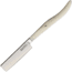 Marbles Straight Razor White Bone Folding Knife, 2.25 mirror finish stainless blade, White smooth bone handle, MR466