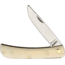 Marbles Work Knife White Smooth Bone, Mirror finish stainless blade, White smooth bone handle, PK114WH