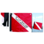 Marine Sports Deluxe Dive Flag w/Stiffener Velcro Attached 20x24, 4678