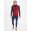 Marmot Baselayer 1/2 Zip - Mens, Brick/Dark Indigo, Large, 82080-7471-L
