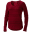 Julia Long Sleeve Shirt - Womens -Dark Raspberry-Medium