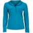 Laura Long Sleeve Shirt - Womens-Aqua Blue-Small