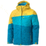 Marmot Moonstruck Jacket - Girl's-Aqua Blue / Yellow Vapor-Small, 785562569058