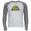 Owens Long Sleeve Shirt - Mens-Silver/Cinder-X-Large