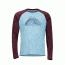 Marmot Owens Long Sleeve T-Shirt - Men's, Sky High/Burgundy, Extra Large, 43790-3642-XL