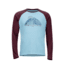 Marmot Owens Long Sleeve T-Shirt - Mens, Sky High/Burgundy, Small 43790-3642-S