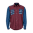 Marmot Pinyon Heavyweight Flannel Long Sleeve Shirt - Mens, Burgundy/Denim, Medium, 42920-5593-M