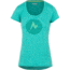 Marmot Post Time Short Sleeve Tee - Women's -Gem Green Heather-Large, 889169856594