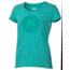 Marmot Womens Post Time Tee Short Sleeve, Gem Green Heather, M, 57010-8450-M