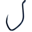 Maruto SICKLE Grabber Hook, Semi Razor Point, 10X Single Sickle, Black Nickel, Size 1, 12 Per Pack, Sickle 1-12