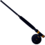 Master Fishing Tackle Corporation Pre-Mounted Fly Fishing Rod and Reel Combo, 8ft, 2 Pieces, 6-7 Weight Fly Rod, DN114