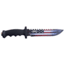 Master USA Bowie Fixed Blade Knife, 7.5 in, 3Cr13 Stainless Steel Stainless Steel, Black, MU-20-04A