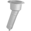 Mate Series Plastic 15 Rod &amp; Cup Holder - Drain - Round Top - White 72524