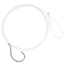 Matzuo 18in Fluorocarbon Circle Snell Hook, Black Chrome, Size 2/0, 213011-2/0