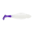 Matzuo Gaikotsu 2.5in Ribbed Swimmer 8pk, White Purple, MTZGK2.5WPRP