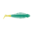 Matzuo Gaikotsu 3.5in Ribbed Swimmer 8pk, Green Chart Glitter, MTZGK3.5GCHAR