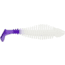 Matzuo Gaikotsu 3.5in Ribbed Swimmer 8pk, White Purple, MTZGK3.5WPRP