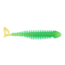 Matzuo Gaikotsu Ribbed Curl Tail 4" 8pk, Emerald Shiner, MTZGKCT4.0EMRLD