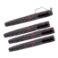 Matzuo Weedless Ned Rig, Black/Red, 1/16oz, 4 Pack, MZMFW116-BR