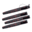 Matzuo Weedless Ned Rig, Black/Red, 1/8oz, 4 Pack, MZMFW18-BR