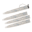 Matzuo Weedless Ned Rig, Smoke, 1/16oz, 4 Pack, MZMFW116-SM