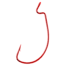 Matzuo Xtra-Wide Gap Worm Hook, Red, SIze #3/0, 110061-3/0