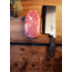 MEAT! Your Maker Cleaver Butcher Knife, 8 in, 3CR14 Steel, Cleaver Blade, Rubberized Handle, 1198588