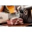 MEAT! Your Maker Cleaver Butcher Knife, 8 in, 3CR14 Steel, Cleaver Blade, Rubberized Handle, 1198588