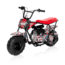 Mega Moto American Flag 80cc Mini Bike, Black/Red/White, Youth, MM-B80-AF