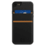 Mega Tiny iPhone 8/7/6S/6 Megaback Wallet, Black, Black, Leather, 1 Year Mfg Warranty, MEG-53897
