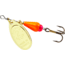 Mepps Aglia Brite In-Line Spinner, 2 1/4in, 1/6 oz, Treble Hook, Orange Body &amp; Gold Blade, AB2 OR-G