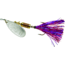 Mepps Aglia Flashabou In-Line Spinner 1/4 oz Silver-Purple/Pink, B3FT S-PPK