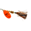 Mepps Aglia Flashabou In-Line Spinner 1/6 oz Hot Orange-Black/Orange, B2FT HO-BO