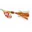 Mepps Aglia Flashabou In-Line Spinner 1/6 oz Red/White-Red/Gold, B2FT G/RW-RG