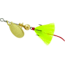 Mepps Aglia In-Line Spinner, 1/12 oz, Dressed Treble Hook, Gold Blade &amp; Yellow Tail, B0ST G-Y