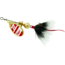 Mepps Aglia In-Line Spinner, 1/12 oz, Dressed Treble Hook, Gold/Red/White Blade/Gray Tail, B0ST G/RW-G