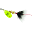 Mepps Aglia In-Line Spinner, 1/12 oz, Dressed Treble Hook, Hot Chartreuse Blade &amp; Gray Tail, B0ST HC-G