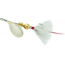 Mepps Aglia In-Line Spinner, 1/12 oz, Dressed Treble Hook, Silver Blade &amp; White Tail, B0ST S-W