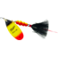 Mepps Aglia In-Line Spinner, 1/2 oz, Dressed Treble Hook, Black/Yellow/Red Blade/Black Tail, B5ST BKYR-BK
