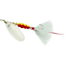 Mepps Aglia In-Line Spinner, 1/2 oz, Dressed Treble Hook, Silver Blade &amp; White Tail, B5ST S-W