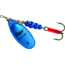 Mepps Aglia In-Line Spinner 1/2 oz, Plain Treble Hook, Blue &amp; Platinum Blade, B5 BLP