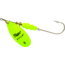 Mepps Aglia In-Line Spinner 1/2 oz, Plain Treble Hook, Hot Chartreuse Blade, B5P HC