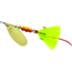 Mepps Aglia In-Line Spinner, 1/3 oz, Dressed Treble Hook, Gold Blade &amp; Yellow Tail, B4ST G-Y